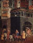 Ambrogio Lorenzetti den goda styrelsen France oil painting artist